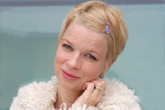 Linn Ullmann October 8, 2004 - Frankfurt, Germany - Linn Ullmann, Norwegian writer in 2004. Credit: Ulf Andersen Aurimages. Copyright: xUlfxAndersenx xAurimagesx