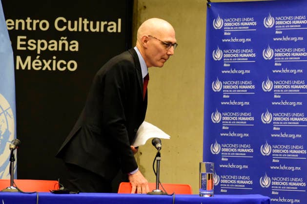 UN High Commissioner for Human Rights Volker Türk Visits Mexico UN High Commissioner for Human Rights Volker Turk speaks during press conference as part of his working visit to Mexico at the Spain-Mexico Cultural center. on April 22, 2026, in Mexico City, Mexico. (Photo by Luis Barron Eyepix Group) Copyright: xLuisxBarronx xEyepixxGroupx LB_22042026_181361