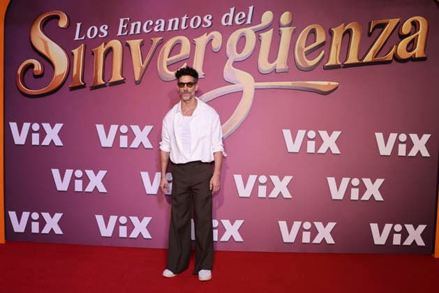 Los Encantos del Sinverguenza Red Carpet Erick Elias attends the red carpet for ˜Los Encantos del Sinverguenza™ tv series at Videocine. on April 22, 2026 in Mexico City, Mexico. (Photo by Yamak Perea Eyepix Group) Copyright: xYamakxPerea xEyepixxGroupx YP_22042026_181446