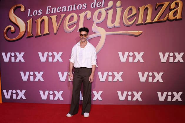 Los Encantos del Sinverguenza Red Carpet Erick Elias attends the red carpet for ˜Los Encantos del Sinverguenza™ tv series at Videocine. on April 22, 2026 in Mexico City, Mexico. (Photo by Yamak Perea Eyepix Group) Copyright: xYamakxPerea xEyepixxGroupx YP_22042026_181451