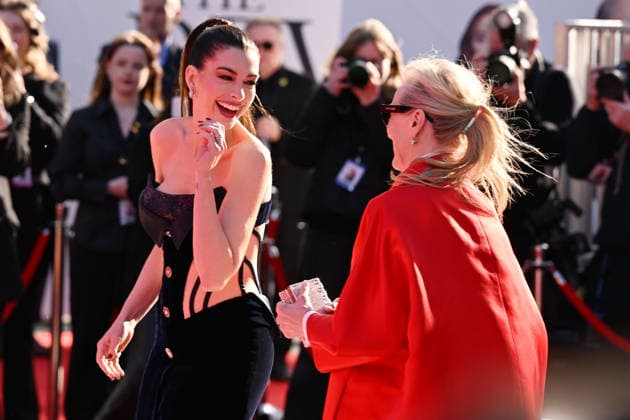 The Devil Wears Prada 2 European Premiere LONDON, ENGLAND - APRIL 22: Anne Hathaway and Meryl Streep attending The Devil Wears Prada 2 European Premiere at Cineworld in Leicester Square on April 22, 2026 in London, England. CAP MAR MAR Great Britain Copyright: xMartinxHarris CapitalxPicturesx