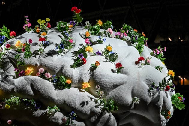 April 23, 2026, Milan, Mi, Italy: April 23, 2026, Milan Design Week. FuoriSalone 2026. Piazza Gae Aulenti, Portanuova district, is transformed into an urban laboratory for reflection and dialogue with Blooming Imperfections Ã¢â‚¬ Relationships in Progress. The project invites the public to explore human relationships and recognize the value of vulnerability as a resource. Milan Italy  - ZUMAa289 20260423_zia_a289_101 Copyright: xNicolaxMarfisix