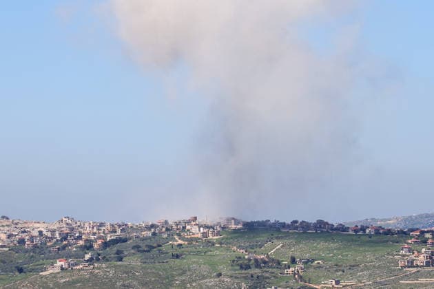 Destruction continues in southern Lebanon amid ongoing attacks AL-KHIYAM, LEBANON - APRIL 23: Smoke rises from the town of Al-Khiyam, southern Lebanon as Israeli forces continue demolishing homes despite a temporary ceasefire, with multiple buildings blown up and widespread destruction seen across residential areas, on April 23, 2026. Stringer Anadolu Al-Khiyam Lebanon. Editorial use only. Please get in touch for any other usage.  Copyright: x2026xAnadoluxStringerx