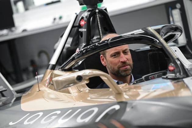 Prince William visits Jaguar TCS Racing The Prince of Wales visits the headquarters of British Formula E team, Jaguar TCS Racing, in Kidlington, Oxfordshire, UK, on the 23rd April 2026. Picture by Justin Tallis WPA-Pool Kidlington Jaguar TCS Racing Oxfordshire United Kingdom  WHA-0816