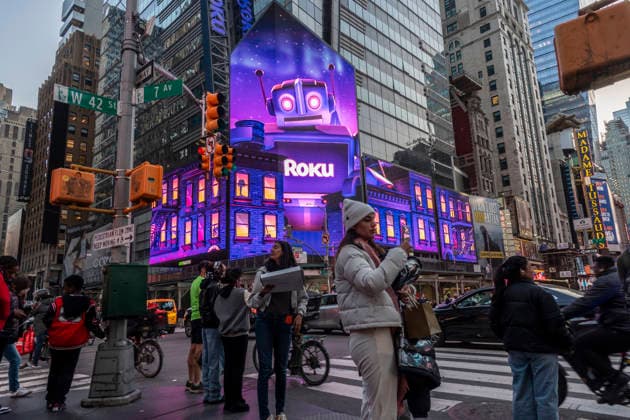 Roku in New York Advertising for Roku in Times Square in New York on Wednesday, April 22, 206. (  RichardxB.xLevine