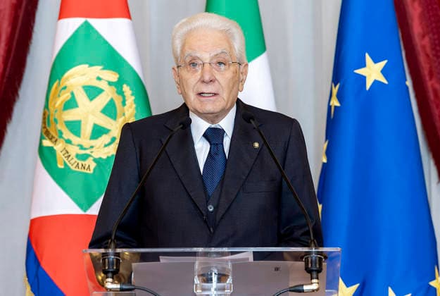 April 23, 2026, Rome, Rome, Italy: President Sergio Mattarella meets with representatives of the Combatant and Armed Forces Associations, marking the 81st anniversary of the Liberation. Rome, Italy 23 April 2026 Rome Italy  - ZUMAa289 20260423_zia_a289_256 Copyright: xPaulxGiandottix