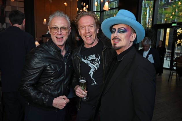 World Premiere Of David Bowie: You re Not Alone At Lightroom - Inside LONDON, ENGLAND - APRIL 21: (L to R) Gary Kemp, Damian Lewis and Boy George attend the World Premiere of David Bowie: You re Not Alone at Lightroom on April 21, 2026 in London, England., Credit:bs Avalon United Kingdom, England, London, Lightroom  Copyright: xbsx xAvalonx 1093852733