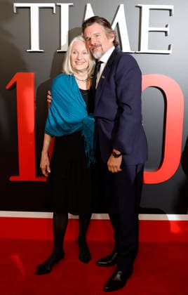 Ethan Hawke and his mother Leslie Carole Green arrive on the red carpet at the 2026 TIME 100 Gala at Frederick P. Rose Hall, Home of Jazz at Lincoln Center, in New York City on Thursday, April 23, 2026.  NYP20260423110 JOHNxANGELILLO
