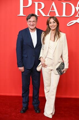 Milan, red carpet film - The Devil Wears Prada - Pictured: Fabio Caressa, Benedetta Parodi  Copyright: xSimonaxChiocciax xipa-agency.netx xFotosickix IPA_Agency_IPA74183900
