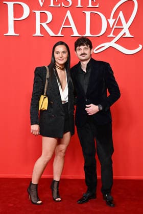 Milan, red carpet film - The Devil Wears Prada - Pictured: Fabio Rovazzi, Lucia Pizzuti  Copyright: xSimonaxChiocciax xipa-agency.netx xFotosickix IPA_Agency_IPA74183941