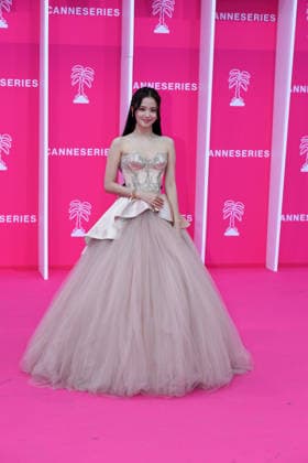 April 23, 2026, Cannes, France: Kim Jisoo attends the Opening Pink Carpet at the 9th Cannes Series International Festival. Opening Pink Carpet Canneserie- The 9th Cannes Series International Festival Cannes France  - ZUMAs197 20260423_aaa_s197_073 Copyright: xGianluigixJoriox