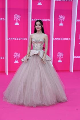 April 23, 2026, Cannes, France: Kim Jisoo attends the Opening Pink Carpet at the 9th Cannes Series International Festival. Opening Pink Carpet Canneserie- The 9th Cannes Series International Festival Cannes France - ZUMAs197 20260423_aaa_s197_091 Copyright: xGianluigixJoriox