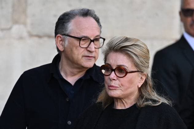 Catherine Deneuve. The funeral of French actress Nathalie Baye at the Church of Saint-Sulpice in Paris on 24 April 2026 - 24 04 2026 - France Ile-de-France (region) Paris -  JulienxMattiax xLexPictorium LePictorium_0332254