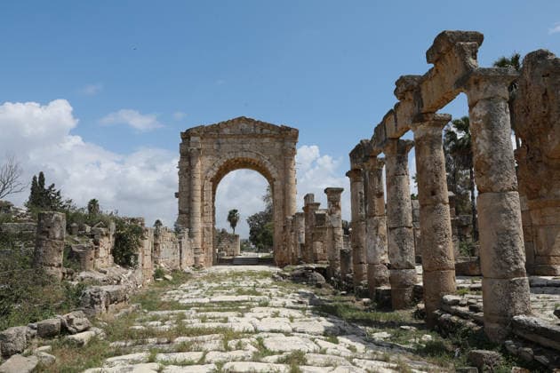 Historic artifacts damaged in Israeli attack on Tyre TYRE, LEBANON - APRIL 20: A view of the historical artifacts, listed as a UNESCO World Heritage Site since 1984, after they were damaged in an Israeli attack targeting a house in Tyre, Lebanon on April 20, 2026. Artifacts unearthed from beneath the ground and historical structures in the site known as Al-Bass were damaged after a house within the protected historical area was hit. Muhammed Emin Canik Anadolu Tyre Lebanon. Editorial use only. Please get in touch for any other usage.  Copyright: x2026xAnadoluxMuhammedxEminxCanikx