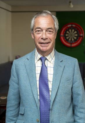 Nigel Farage Reform UK Local Elections 22.04.2026 - Reform UK mp Nigel Farage in the north of England where Nigel meets locals on the local elections capaign trail.  Copyright: xLouisxWoodx NINTCHDBPICT001075428854