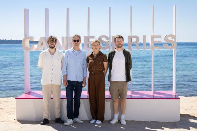 9th Cannes Series - Harvest Photocall Simon Bennebjerg, Lars Brygmann, Martin Zandvliet, Charlotte Fich and Elliot Crosset Hove attend the Harvest Photocall at the 9th Canneseries International Festival on April 24, 2026 in Cannes, France. Photo by Shootpix ABACAPRESS.COM Cannes Provence-Alpes-Cote d Azur France  Copyright: xShootpix ABACAx