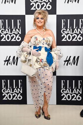 STOCKHOLM, SWEDEN 20260424 Linnea Henriksson arrives at the Elle gala at the Grand Hotel on Friday STOCKHOLM SWEDEN x10080x  Copyright: xFredrikxSandberg TTx ELLE GALAN 2026 2mwBIhOIfjI