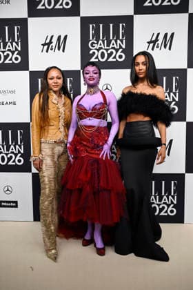 STOCKHOLM, SWEDEN 20260424 Serafina Kruuse, Daniela Rathana and Amanda Bereket Persson arrive at the Elle gala at the Grand Hotel on Friday STOCKHOLM SWEDEN x10080x  Copyright: xFredrikxSandberg TTx ELLE GALAN 2026 sAg82YmTs7Y