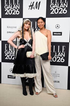STOCKHOLM, SWEDEN 20260424 Emily Dahl and Annika Norman arrive at the Elle gala at the Grand Hotel on Friday STOCKHOLM SWEDEN x10080x  Copyright: xFredrikxSandberg TTx ELLE GALAN 2026 EMsIGmmpcmw