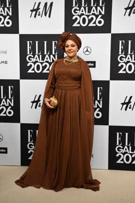STOCKHOLM, SWEDEN 20260424 Zeina Mourtada arrives at the Elle gala at the Grand Hotel on Friday STOCKHOLM SWEDEN x10080x  Copyright: xFredrikxSandberg TTx ELLE GALAN 2026 snju29HadPg