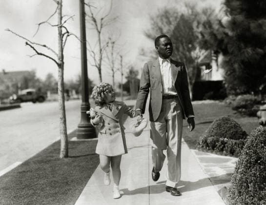 Shirley Temple, Bill (Bojangles) Robinson, Archival Cinema and Entertainment, circa 1935 For Editorial Use Only Hollywood CA USA  35973212THA