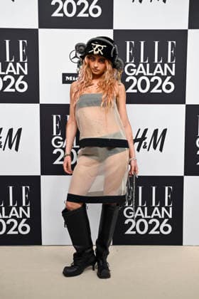STOCKHOLM, SWEDEN 20260424 Yaeger arrives at the Elle gala at the Grand Hotel on Friday STOCKHOLM SWEDEN x10080x  Copyright: xFredrikxSandberg TTx ELLE GALAN 2026 kSD6__UXdRM