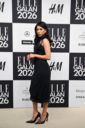 STOCKHOLM, SWEDEN 20260424 Evin Ahmad arrives at the Elle gala at the Grand Hotel on Friday STOCKHOLM SWEDEN x10080x  Copyright: xFredrikxSandberg TTx ELLE GALAN 2026 xbVeIcsNvJk
