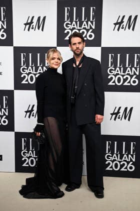 STOCKHOLM, SWEDEN 20260424 Linda Öhrn and Pär Lernström arrive at the Elle gala at the Grand Hotel on Friday STOCKHOLM SWEDEN x10080x  Copyright: xFredrikxSandberg TTx ELLE GALAN 2026 16-GNnPoDrs
