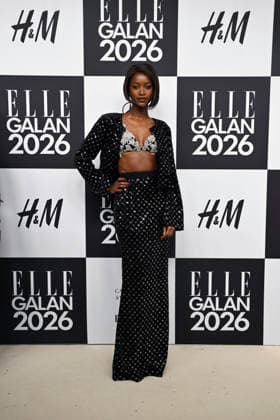 STOCKHOLM, SWEDEN 20260424 Oumie Jammeh arrives at the Elle gala at the Grand Hotel on Friday STOCKHOLM SWEDEN x10080x  Copyright: xFredrikxSandberg TTx ELLE GALAN 2026 Gh5RGXLxH4s