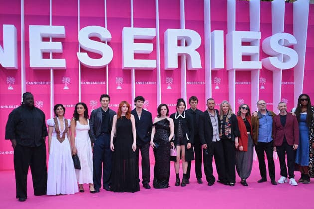 Pink Carpet - The 9th Canneseries International Festival - Day 2. FC CANNES, FRANCE - APRIL 24 Salif Cissé, Mina Kavani, Shiraz Tzarfati, Wael Sersoub, Claire Romain, Paul Forman, Roxane Mesquida, Camille Pham, Rik Kleve, Anja Dihrberg-Siebler, and guests attends Day Two of the 9th Canneseries International Festival on April 24, 2026 in Cannes, France. Photo by Franck Castel ABACAPRESS.COM Cannes France  Copyright: xCastelxFranck ABACAx