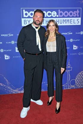 Balance Boost Days by Cathy Hummels . Benjamin Heinrich mit Cathy Hummels anläßlich der Balance Boost Days by Cathy Hummels am 24.04.2026 im Europapark Rust. 20260424MWI118244