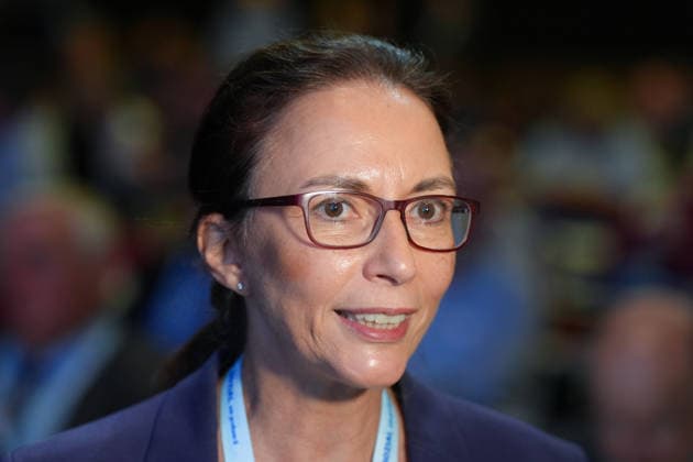 41. Bundestagung der Christlich-Demokratische Arbeitnehmerschaft (CDA) in Marburg DGB Vorsitzende Yasmin Fahimi im Portrait bei der Bundestagung der CDA (Christlich-Demokratische Arbeitnehmerschaft), Marburg, 25.04.2026 Marburg Hessen Deutschland *** 41 Federal Conference of the Christian Democratic Workers Union CDA in Marburg DGB Chairwoman Yasmin Fahimi in portrait at the Federal Conference of the Christian Democratic Workers Union CDA , Marburg, 25 04 2026 Marburg Hesse Germany