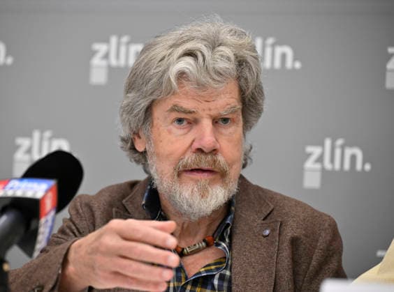 Mountaineer Reinhold Messner of Italy attends a press conference to present his last project The Final Expedition on 25 April 2026 in Zlin, Czech Republic. (CTKxPhoto DaliborxGluck) CTKPhotoP2026042502699  CTKPhotoP2026042502699