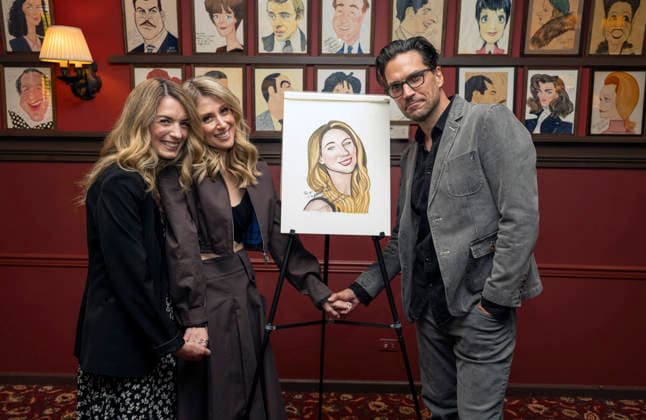 April 24, 2026, New York, Ny, United States: Caissie Levy and Will Swenson at Caissie Levy joins the legendary wall of caricatures at Sardi s. Held at SardiÃ¢â‚¬â ¢s in New York. Zuma Press April 24, 2026. New York United States - ZUMAp281 20260424_zea_p281_056 Copyright: xPhotoxImagexPressx