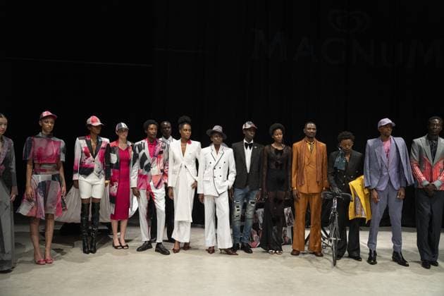 South African Fashion Week (SAFW) JOHANNESBURG, SOUTH AFRICA - APRIL 25: Models present Spring Summer 2026 collections on the runway during South African Fashion Week (SAFW) at the Vrtuosus Studio in Johannesburg, South Africa on April 25, 2026. Ihsaan Haffejee Anadolu Johannesburg South Africa. Editorial use only. Please get in touch for any other usage.  Copyright: x2026xAnadoluxIhsaanxHaffejeex