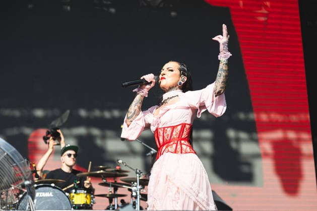 SaO PAULO, SP - 25.04.2026: BANGERS OPEN AIR 2026 - The Ukrainian band Jinjer performs on the Hot Stage at the Bangers Open Air 2026 festival held at the Memorial da AmÃ rica Latina on the afternoon of this Saturday (25) x2931702x  YurixMurakami