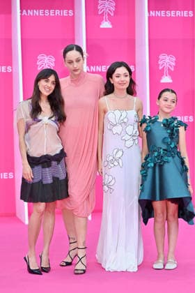 Pink Carpet - The 9th Canneseries International Festival - Day 3. FC CANNES, FRANCE - APRIL 25 Macarena García, Laura Weissmahr and Anna Castillo attends Day Three of the 9th Canneseries International Festival on April 25, 2026 in Cannes, France. Photo by Franck Castel ABACAPRESS.COM Cannes France  Copyright: xCastelxFranck ABACAx