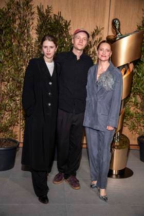 ABB FILMPREISABEND- Katharina Stark, Bruno Aleaxander und Anne Ratte-Polle zu Gast auf dem Nominiertenabend zum DEUTSCHEN FILMPREISES 2026 in der Landesvertretung Nordrhein-Westfalen am 25.04.2026 in Berlin Berlin Deutschland