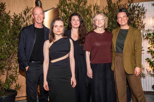 ABB FILMPREISABEND- Lucas Schmidt, Lena Urzendowsky, Claudia Geisler-Bading und Luise Peter zu Gast auf dem Nominiertenabend zum DEUTSCHEN FILMPREISES 2026 in der Landesvertretung Nordrhein-Westfalen am 25.04.2026 in Berlin Berlin Deutschland