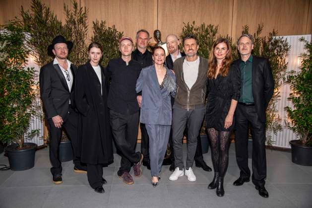 ABB FILMPREISABEND- guest, Katharina Stark, Bruno Aleaxander, guest, Anne Ratte-Polle, guest, Simon Verhoeven, Janine Jackowski und guest zu Gast auf dem Nominiertenabend zum DEUTSCHEN FILMPREISES 2026 in der Landesvertretung Nordrhein-Westfalen am 25.04.2026 in Berlin Berlin Deutschland