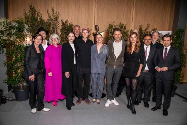ABB FILMPREISABEND- Anne Leppien, Claudia Löwe, Katharina Stark, guest, Bruno Aleaxander, Anne Ratte-Polle, Simon Verhoeven, Janine Jackowski, Walid Nakschbandi, guest und Dr. Matthias Roßbach zu Gast auf dem Nominiertenabend zum DEUTSCHEN FILMPREISES 2026 in der Landesvertretung Nordrhein-Westfalen am 25.04.2026 in Berlin Berlin Deutschland