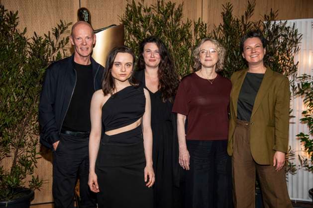 ABB FILMPREISABEND- Lucas Schmidt, Lena Urzendowsky, Claudia Geisler-Bading und Luise Peter zu Gast auf dem Nominiertenabend zum DEUTSCHEN FILMPREISES 2026 in der Landesvertretung Nordrhein-Westfalen am 25.04.2026 in Berlin Berlin Deutschland
