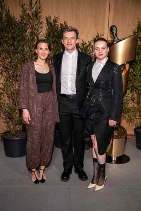 ABB FILMPREISABEND- Mia Maariel Meyer, Jannis Niewoehner und Luna Wedler zu Gast auf dem Nominiertenabend zum DEUTSCHEN FILMPREISES 2026 in der Landesvertretung Nordrhein-Westfalen am 25.04.2026 in Berlin Berlin Deutschland