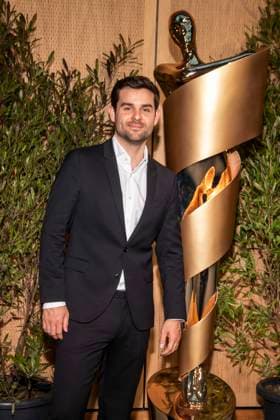 ABB FILMPREISABEND- Lucas Reiber zu Gast auf dem Nominiertenabend zum DEUTSCHEN FILMPREISES 2026 in der Landesvertretung Nordrhein-Westfalen am 25.04.2026 in Berlin Berlin Deutschland