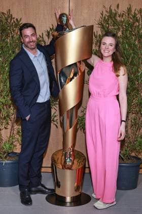 Deutscher Filmpreis, Nominiertenabend Martin Heisler, Katharina Bergfeld Nominiertenabend, Deutscher Filmpreis, Landesvertretung Nordrhein-Westfalen, Berlin Datum: 25.04.2026