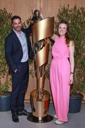 Deutscher Filmpreis, Nominiertenabend Martin Heisler, Katharina Bergfeld Nominiertenabend, Deutscher Filmpreis, Landesvertretung Nordrhein-Westfalen, Berlin Datum: 25.04.2026