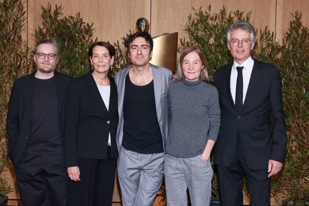 Deutscher Filmpreis, Nominiertenabend Team Gelbe Briefe, Marvin Miller, Zazie Knepper, Ilker Catak, Judith Kaufmann, Ingo Fliess Nominiertenabend, Deutscher Filmpreis, Landesvertretung Nordrhein-Westfalen, Berlin Datum: 25.04.2026