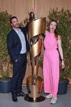 Deutscher Filmpreis, Nominiertenabend Martin Heisler, Katharina Bergfeld Nominiertenabend, Deutscher Filmpreis, Landesvertretung Nordrhein-Westfalen, Berlin Datum: 25.04.2026
