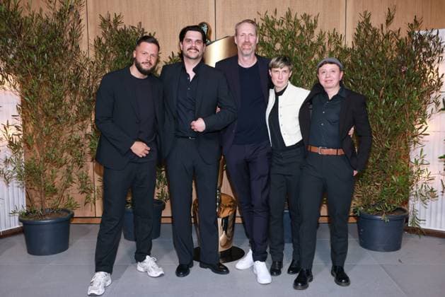 Deutscher Filmpreis, Nominiertenabend Team In die Sonne schauen, Sebastian Heyser, Claudio Demel, Kai Tebbel, Evelyn Rack, Billi Mind, Nominiertenabend, Deutscher Filmpreis, Landesvertretung Nordrhein-Westfalen, Berlin Datum: 25.04.2026