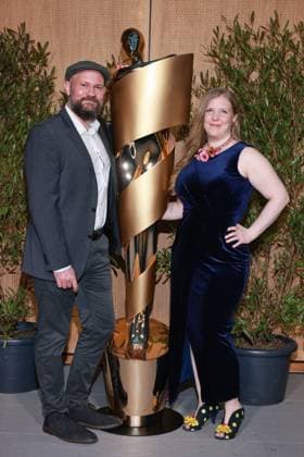 Deutscher Filmpreis, Nominiertenabend Max Riess, Mona Mohr Nominiertenabend, Deutscher Filmpreis, Landesvertretung Nordrhein-Westfalen, Berlin Datum: 25.04.2026